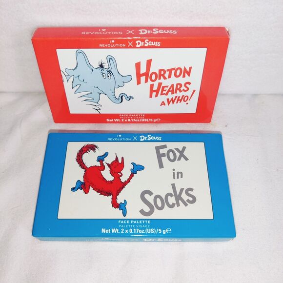 Dr. Seuss Revolution  -Eye, Face and Shadow Palettes -2 Packs of Make Up - Picture 1 of 10